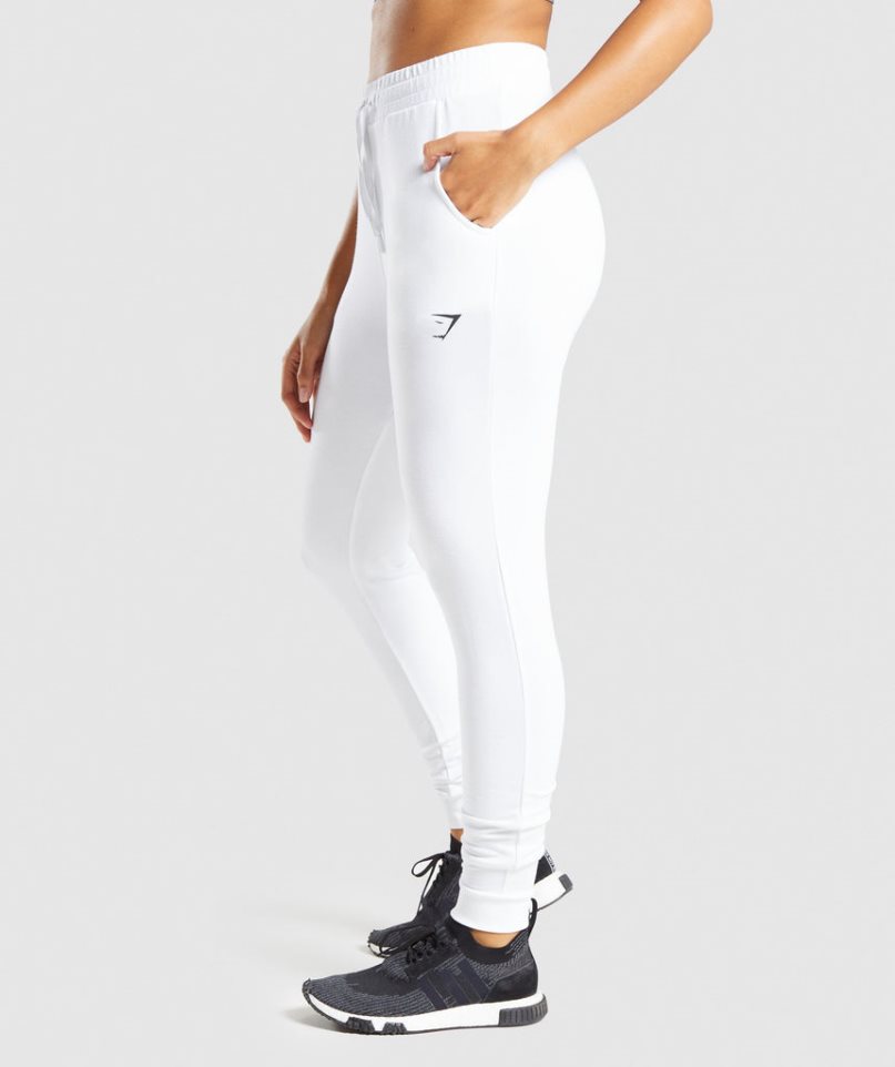 Women's Gymshark Pippa Training Jogger White | CA 73D615